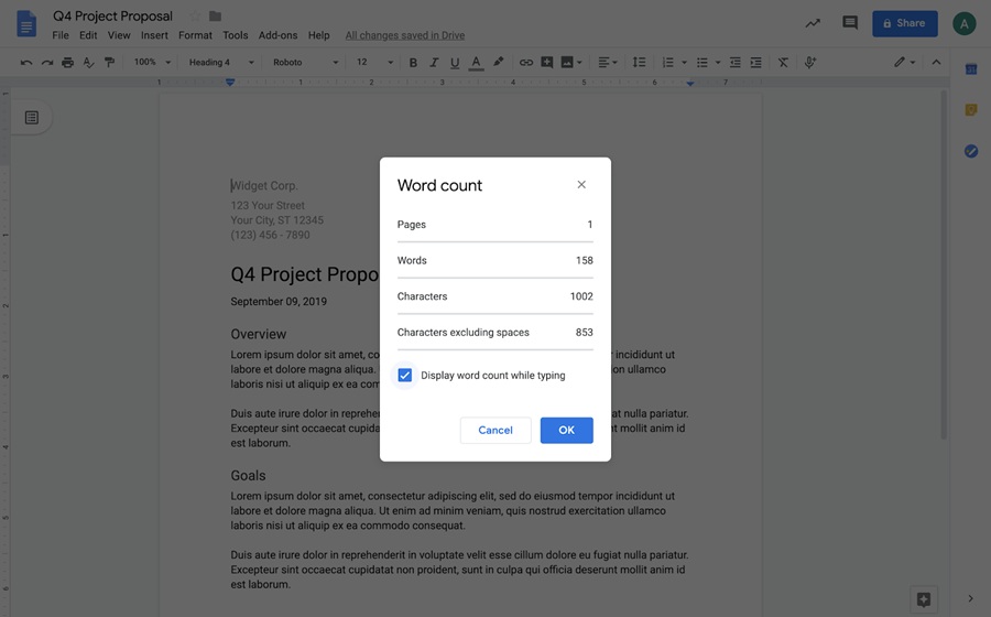 How Do You Find Word Count on Google Docs