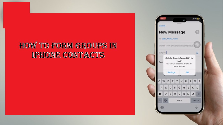 How to Form Groups in iPhone Contacts