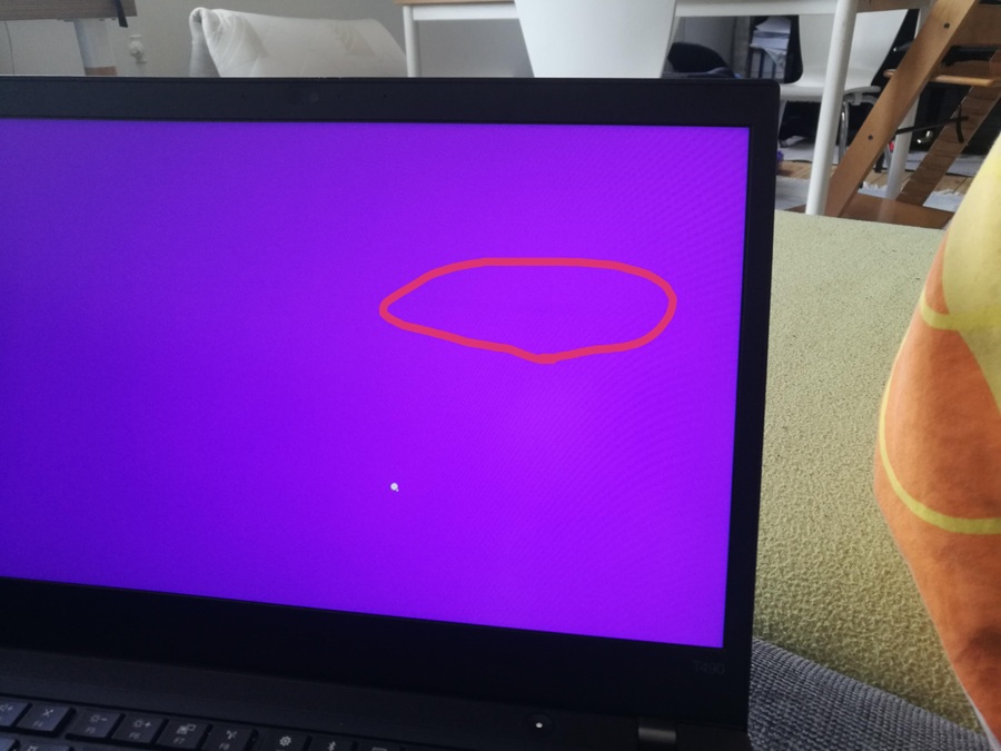 Pressure Spots on Laptop Screen