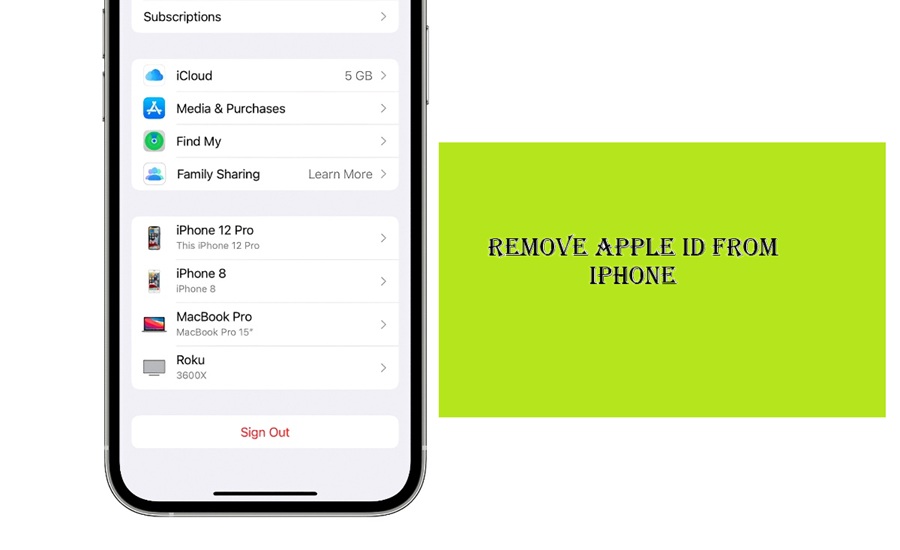 Remove Apple ID from iPhone